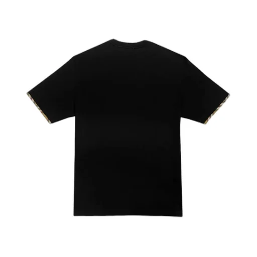 Check Trim Cotton T-Shirt