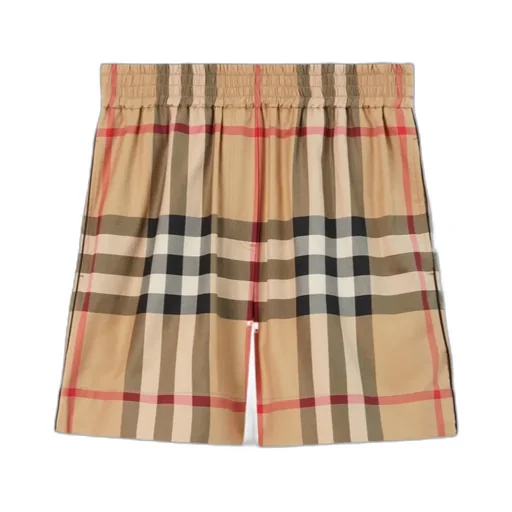 Check Cotton Shorts