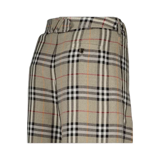 Check Pleated Trousers