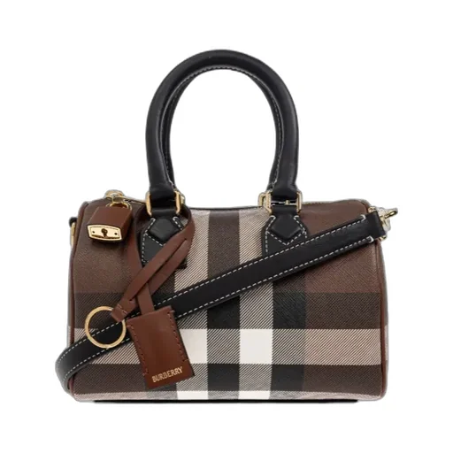 Checkered Bowling Top Handle Bag
