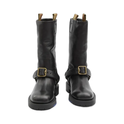 Saddle Buckle Detailed Boots