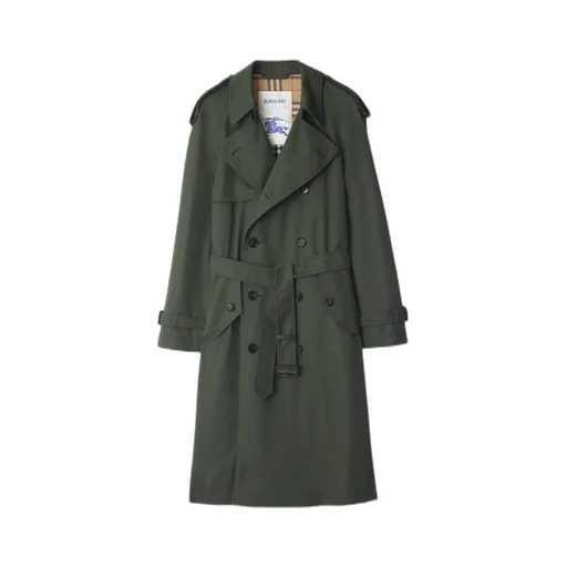 Mid-Length Gabardine Trench Coat
