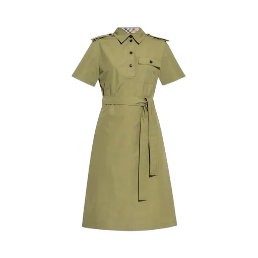 Tie-Waisted Shirt Dress