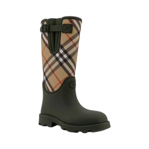 Ekd Detailed Checked Rain Boots