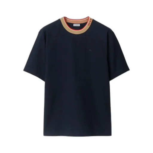 Logo Intarsia-Knit Neck T-Shirt