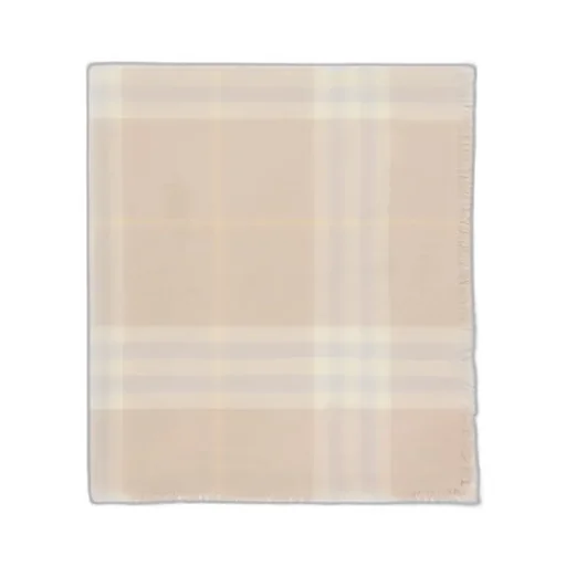 Checked Frayed-Edge Scarf
