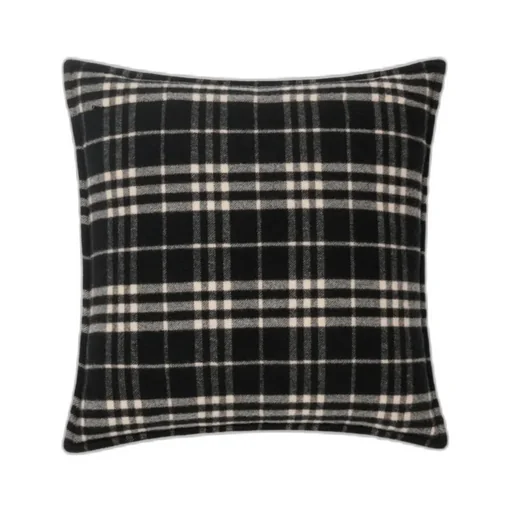 Check Wool Cashmere Cushion