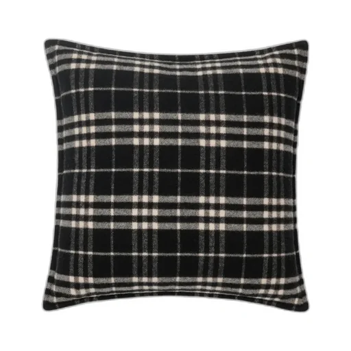 Check Wool Cashmere Cushion
