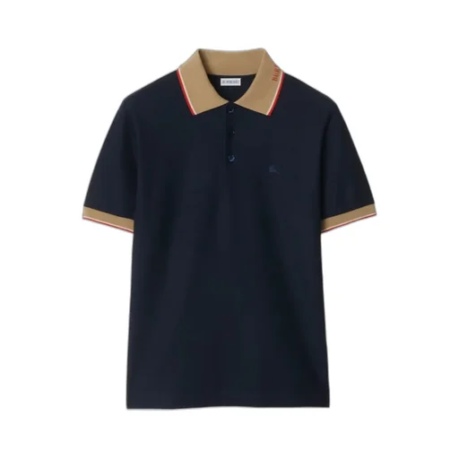 Logo Collar Cotton Polo Shirt