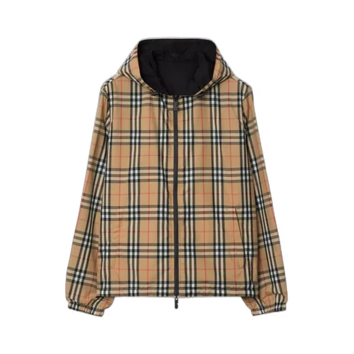 Checked Reversible Zip-Up Jacket