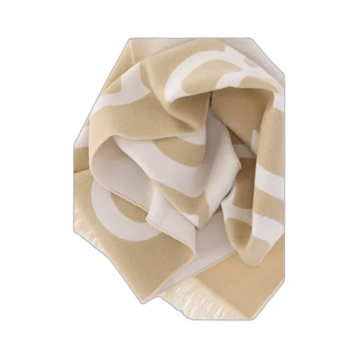 Logo Jacquard Frayed-Edge Scarf