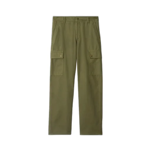 Gabardine Cargo Trousers