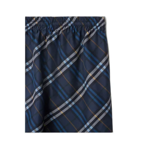 Check Pattern Knee-Length Shorts