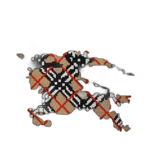 Logo Embroidered Checked T-Shirt