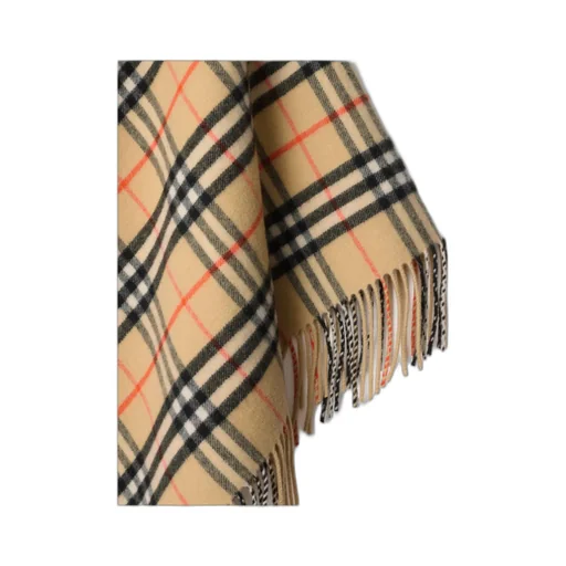 Checked Fringed-Edge Cape