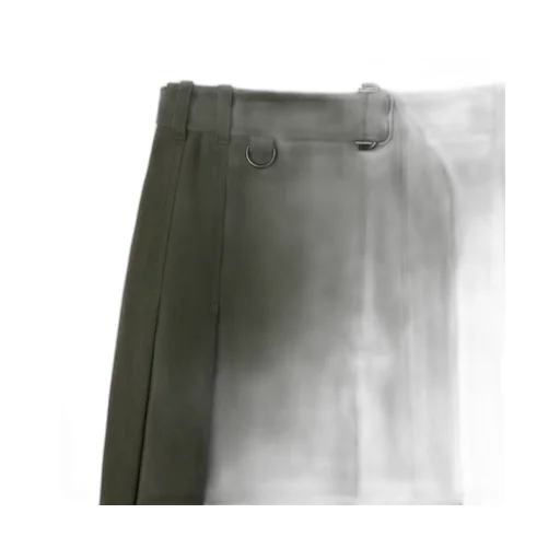 Wide-Leg Belted Waist Trousers