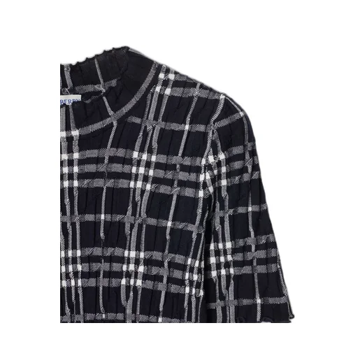 Checked Knitted Top