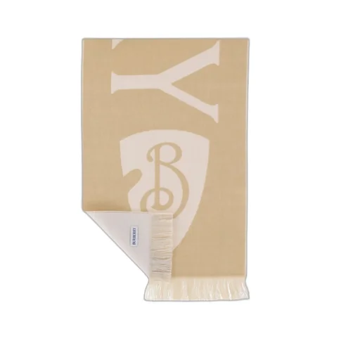 Logo Jacquard Frayed-Edge Scarf