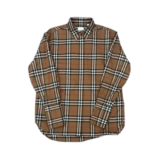 Regular Fit Check Stretch Cotton Shirt