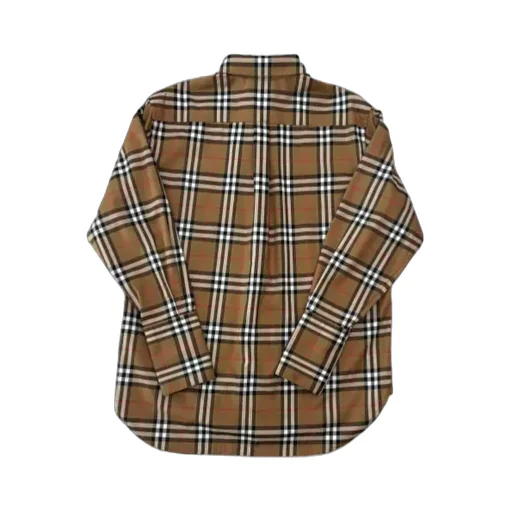 Regular Fit Check Stretch Cotton Shirt