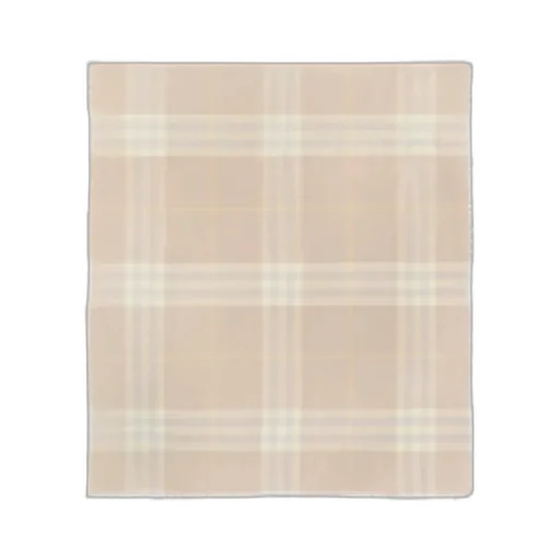 Checked Frayed-Edge Scarf