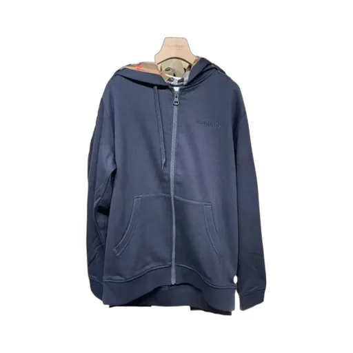 Cotton Blend Zip Hoodie