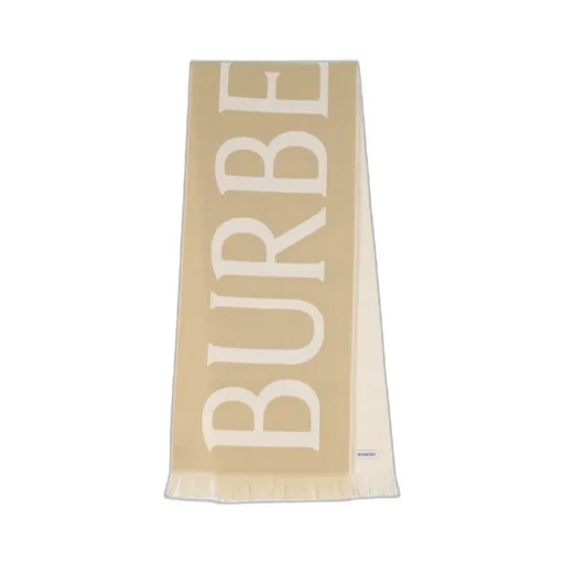 Logo Jacquard Frayed-Edge Scarf