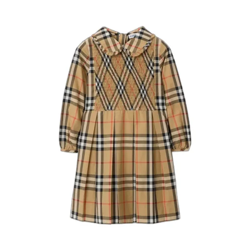 Check Cotton Poplin Dress