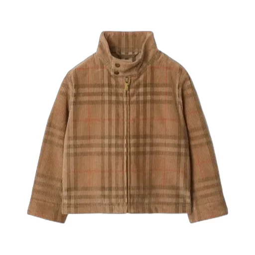 Check Corduroy Harrington Jacket