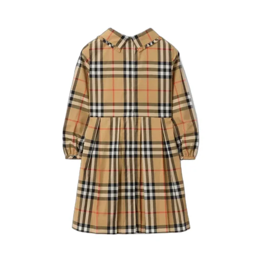 Check Cotton Poplin Dress