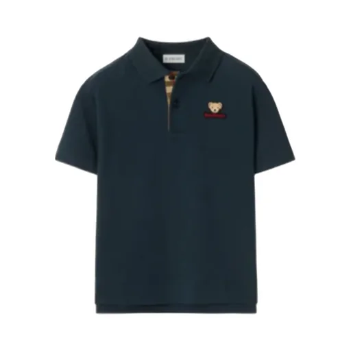 Logo Patch Short Sleeved Polo Shirt