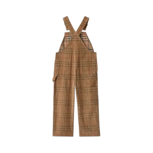 Check Corduroy Dungarees