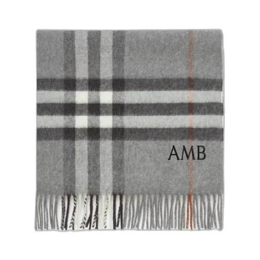 Check Cashmere Scarf