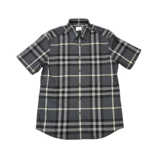 Plaid Short-Sleeved Shirt