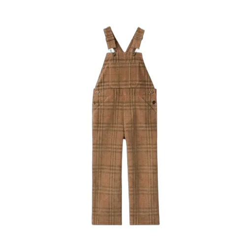 Check Corduroy Dungarees