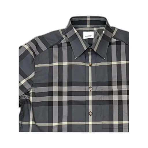 Plaid Short-Sleeved Shirt