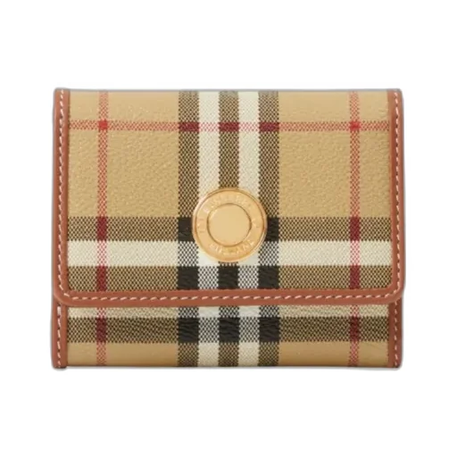 Small Check Folding Wallet