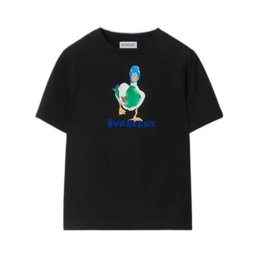 Duck-Print Cotton T-Shirt