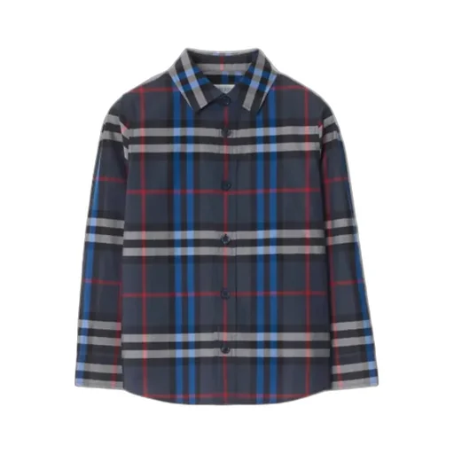 Check-Pattern Cotton Shirt