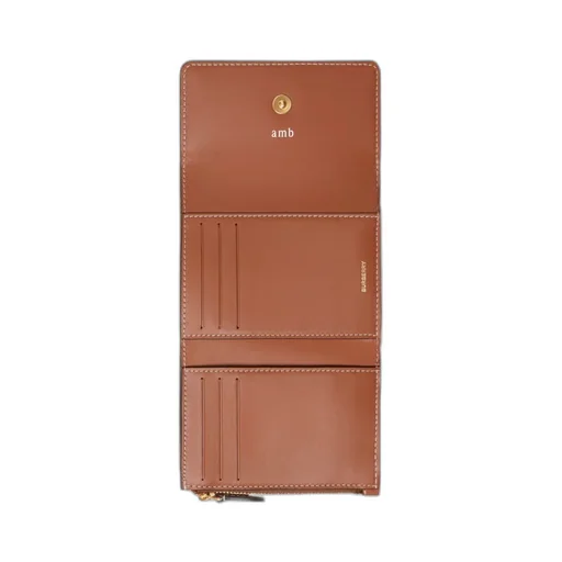 Small Check Folding Wallet