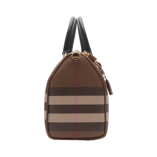 Check Printed Zipped Handbag