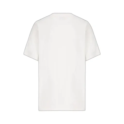 Checked-Trim Crewneck T-Shirt