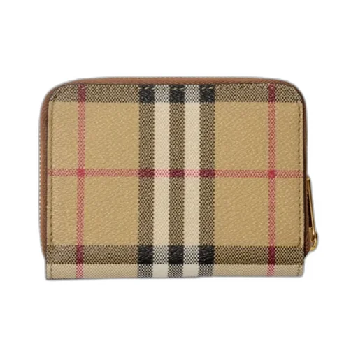 Vintage Check Zip-Around Wallet