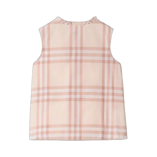 Checked Sleeveless Shirt