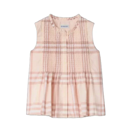 Checked Sleeveless Shirt