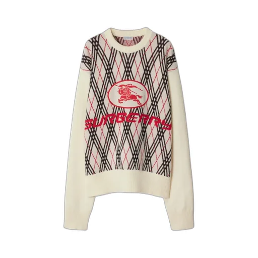 Argyle Check Crewneck Jumper