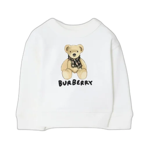 Bear-Printed Crewneck Sweatshirt