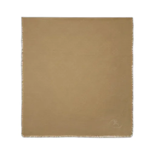 Wide Check Wool Silk Scarf