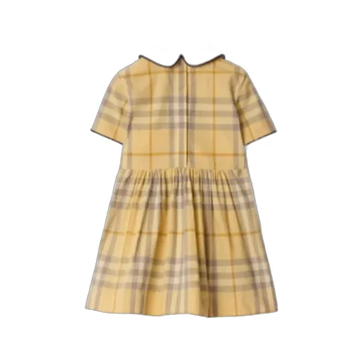 Check-Print Cotton Dress