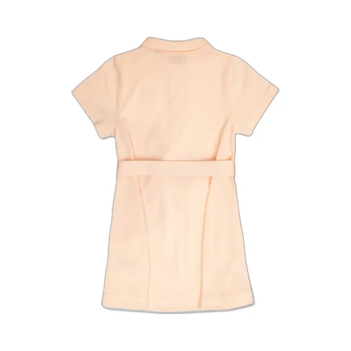 Logo Embroidered Belted Dress